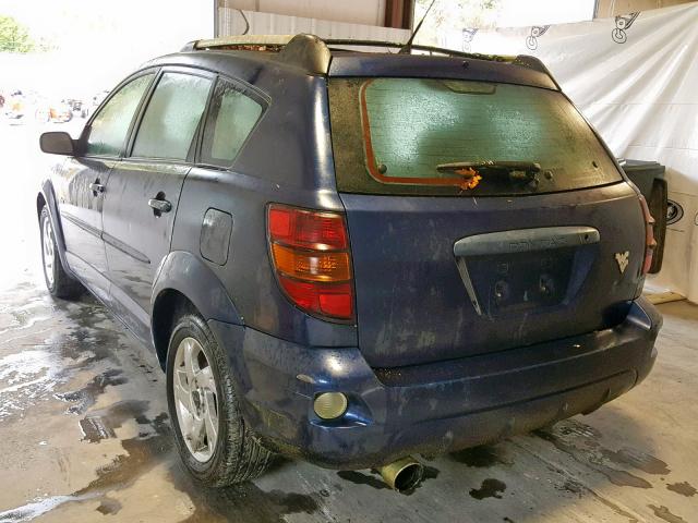 5Y2SL628X3Z449790 - 2003 PONTIAC VIBE BLUE photo 3