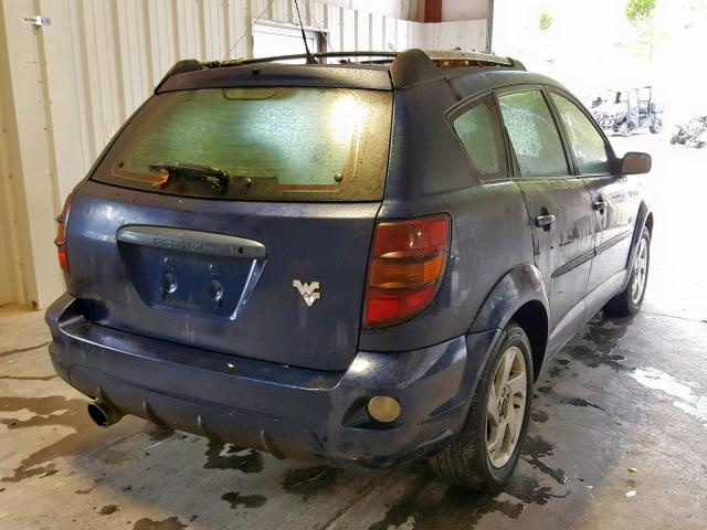 5Y2SL628X3Z449790 - 2003 PONTIAC VIBE BLUE photo 4