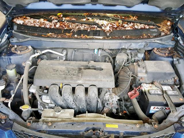 5Y2SL628X3Z449790 - 2003 PONTIAC VIBE BLUE photo 7