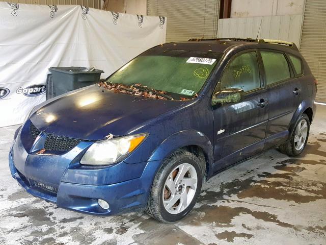 5Y2SL628X3Z449790 - 2003 PONTIAC VIBE BLUE photo 9