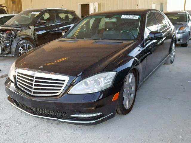 WDDNG71X17A072356 - 2007 MERCEDES-BENZ S 550 BLACK photo 2