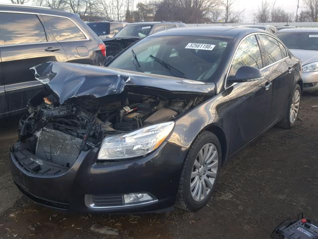 2G4GS5EV2D9249739 - 2013 BUICK REGAL PREM BLACK photo 2