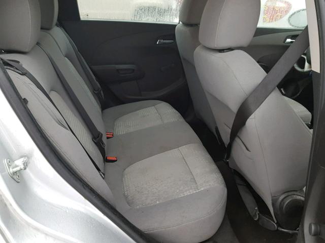 1G1JA6SH4C4100180 - 2012 CHEVROLET SONIC LS 银色 照片 6