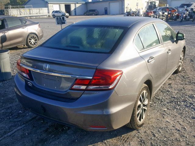 19XFB2F87DE241984 - 2013 HONDA CIVIC EX GRAY photo 4