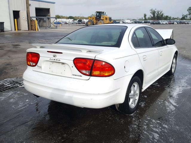 1G3NL52F04C216124 - 2004 OLDSMOBILE ALERO GL WHITE photo 4