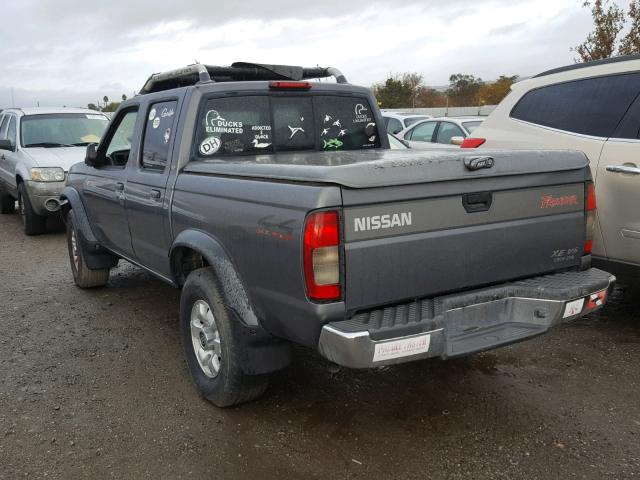 1N6ED27Y3YC433918 - 2000 NISSAN FRONTIER C BLUE photo 3