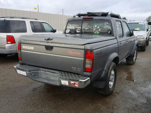 1N6ED27Y3YC433918 - 2000 NISSAN FRONTIER C BLUE photo 4