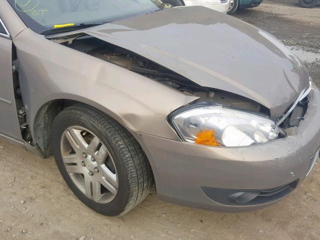 2G1WU581769130857 - 2006 CHEVROLET IMPALA LTZ TAN photo 9