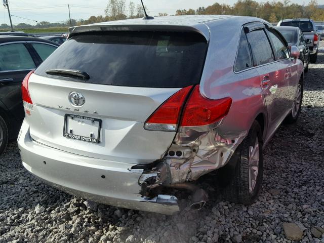 4T3ZA3BB0BU046592 - 2011 TOYOTA VENZA BASE SILVER photo 4