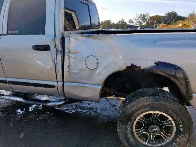 1D7KS28D35J517550 - 2005 DODGE RAM 2500 S SILVER photo 9