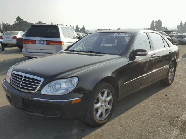 WDBNG84J35A454987 - 2005 MERCEDES-BENZ S 500 4MAT BLACK photo 2