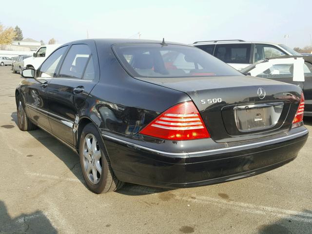 WDBNG84J35A454987 - 2005 MERCEDES-BENZ S 500 4MAT BLACK photo 3