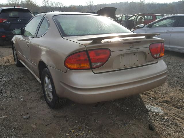 1G3NL12E03C138992 - 2003 OLDSMOBILE ALERO GL GOLD photo 3