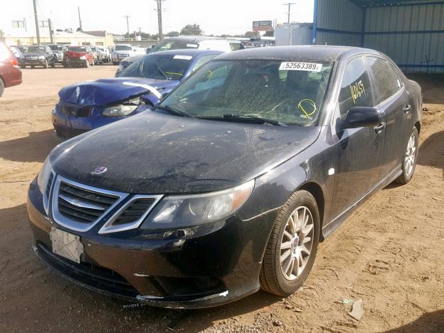 YS3FA4CY0B1303026 - 2011 SAAB 9-3 2.0T CHARCOAL photo 2