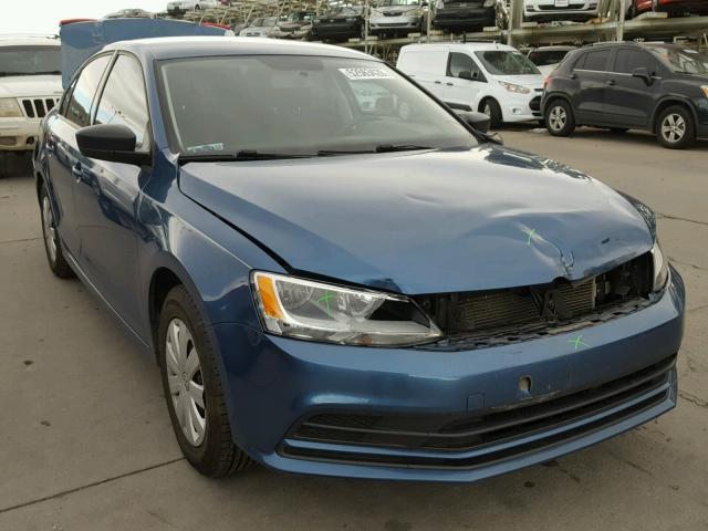 3VW1K7AJ8FM300239 - 2015 VOLKSWAGEN JETTA BASE 蓝色 照片 1