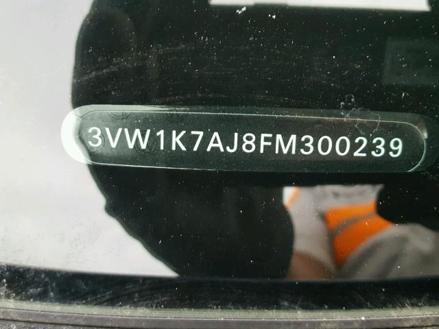 3VW1K7AJ8FM300239 - 2015 VOLKSWAGEN JETTA BASE 蓝色 照片 10