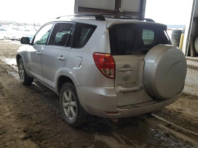 JTMBK31V676025135 - 2007 TOYOTA RAV4 LIMIT SILVER photo 3