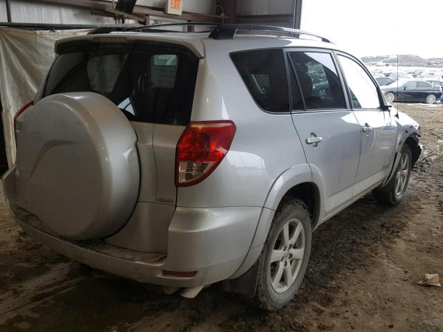 JTMBK31V676025135 - 2007 TOYOTA RAV4 LIMIT SILVER photo 4