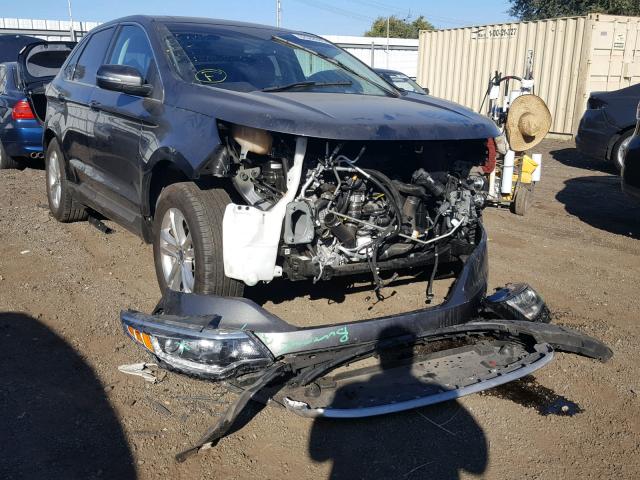 2FMPK3J91GBB94694 - 2016 FORD EDGE SEL CHARCOAL photo 1