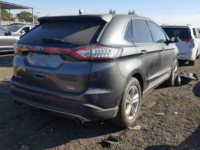 2FMPK3J91GBB94694 - 2016 FORD EDGE SEL CHARCOAL photo 4