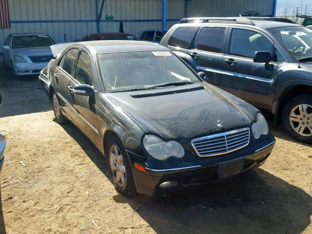 WDBRF61J74F457647 - 2004 MERCEDES-BENZ C 240 BLACK photo 1