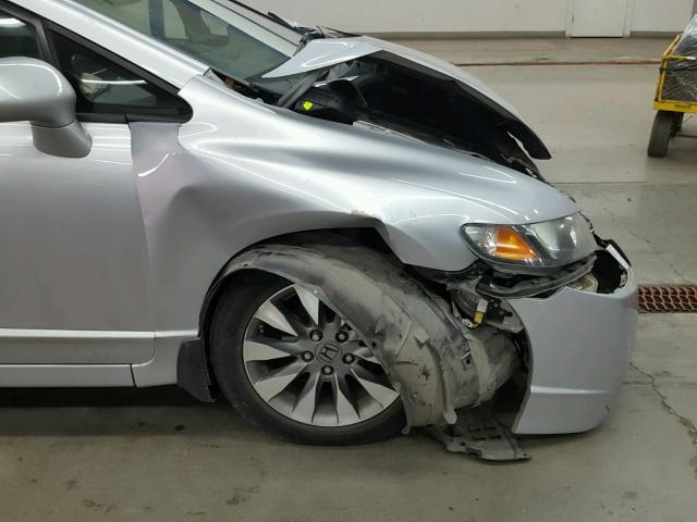 2HGFA16919H338178 - 2009 HONDA CIVIC EXL GRAY photo 9