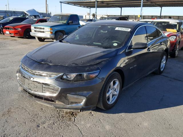 1G1ZB5ST7HF189463 - 2017 CHEVROLET MALIBU LS GRAY photo 2