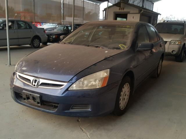 JHMCM56127C012530 - 2007 HONDA ACCORD VAL BLUE photo 2