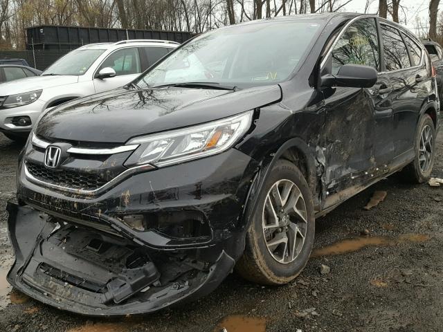 5J6RM4H45GL074060 - 2016 HONDA CR-V SE BLACK photo 2