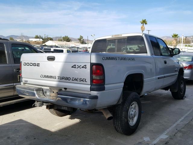 3B7KF23662M213327 - 2002 DODGE RAM 2500 SILVER photo 4