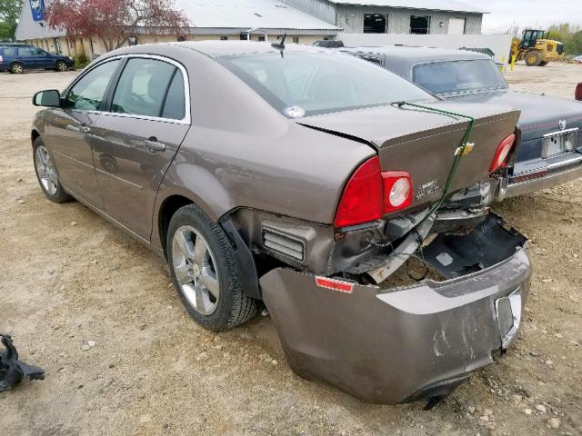 1G1ZC5E15BF399283 - 2011 CHEVROLET MALIBU 1LT 棕色 照片 3