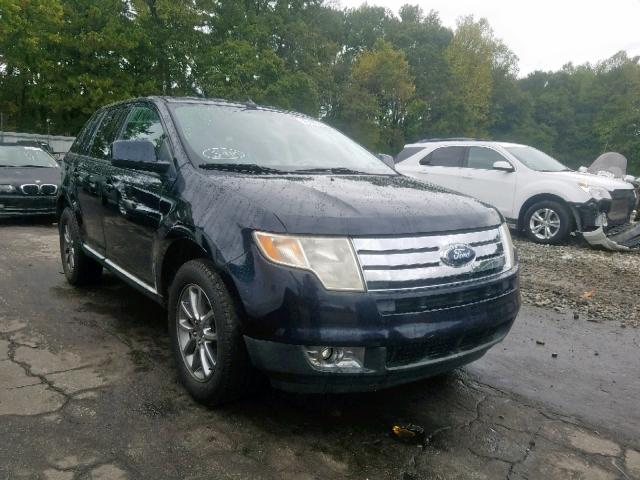 2FMDK38C68BA06712 - 2008 FORD EDGE SEL BLUE photo 1