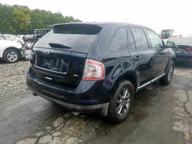 2FMDK38C68BA06712 - 2008 FORD EDGE SEL BLUE photo 4