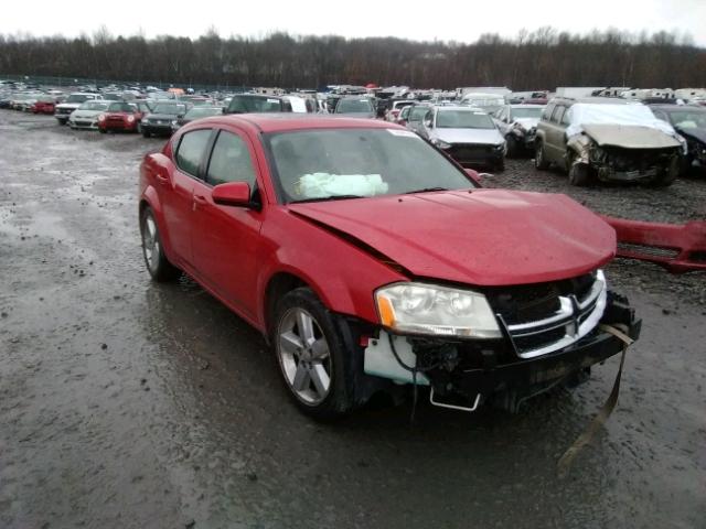 1B3BD2FG3BN564231 - 2011 DODGE AVENGER LU RED photo 1