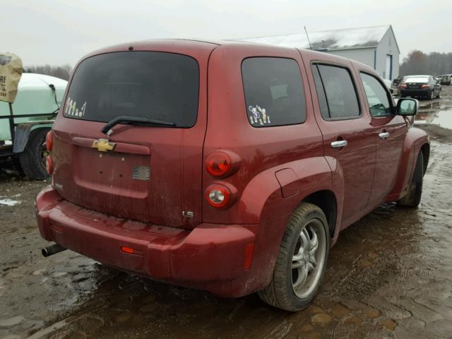 3GNDA13D48S542801 - 2008 CHEVROLET HHR LS Rojo foto 4