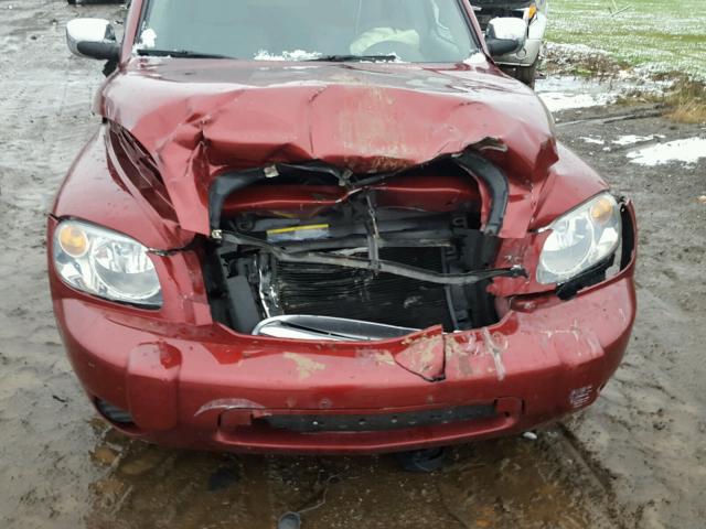 3GNDA13D48S542801 - 2008 CHEVROLET HHR LS Rojo foto 9