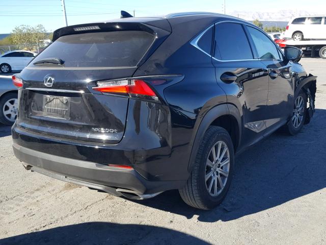 JTJBARBZ5F2022155 - 2015 LEXUS NX 200T BLACK photo 4