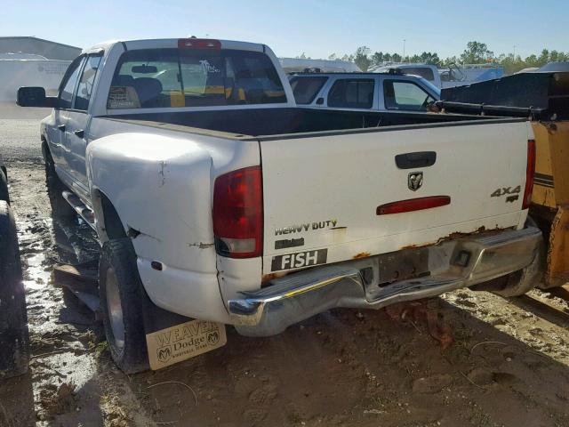 3D7MX48C26G182507 - 2006 DODGE RAM 3500 S WHITE photo 3