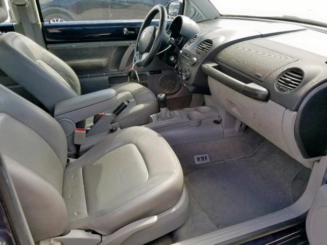 3VWDC21C81M409596 - 2001 VOLKSWAGEN NEW BEETLE ლურჯი ფოტო 5