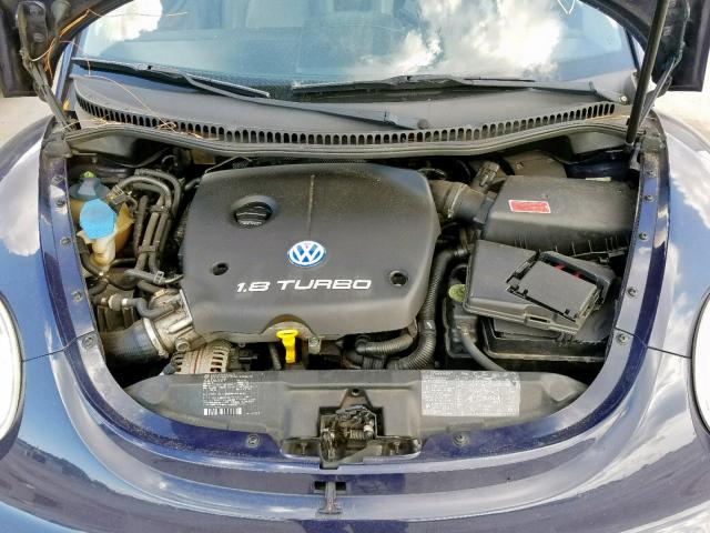 3VWDC21C81M409596 - 2001 VOLKSWAGEN NEW BEETLE ლურჯი ფოტო 7