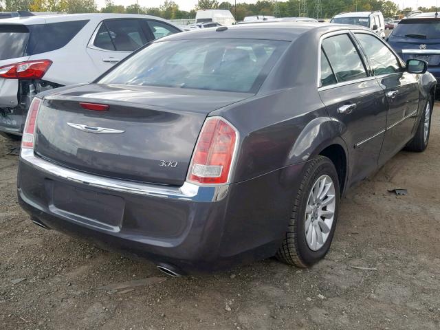 2C3CCAAG7EH289097 - 2014 CHRYSLER 300 GRAY photo 4