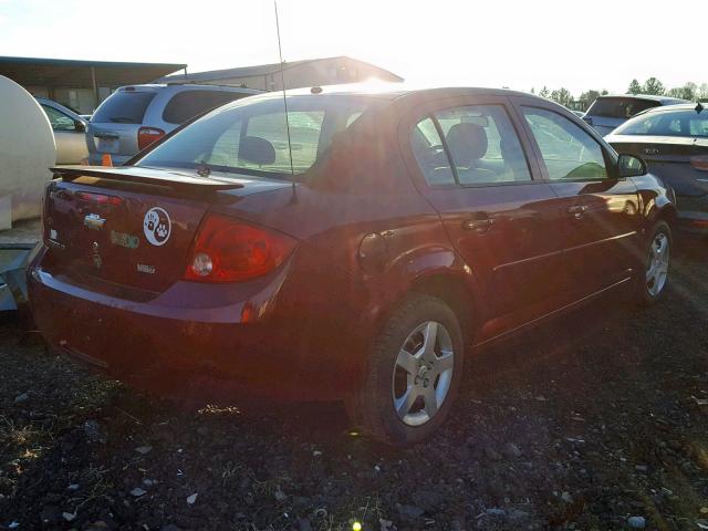 1G1AL58F387178627 - 2008 CHEVROLET COBALT LT MAROON photo 4