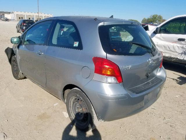 JTDJT903495228173 - 2009 TOYOTA YARIS SILVER photo 3