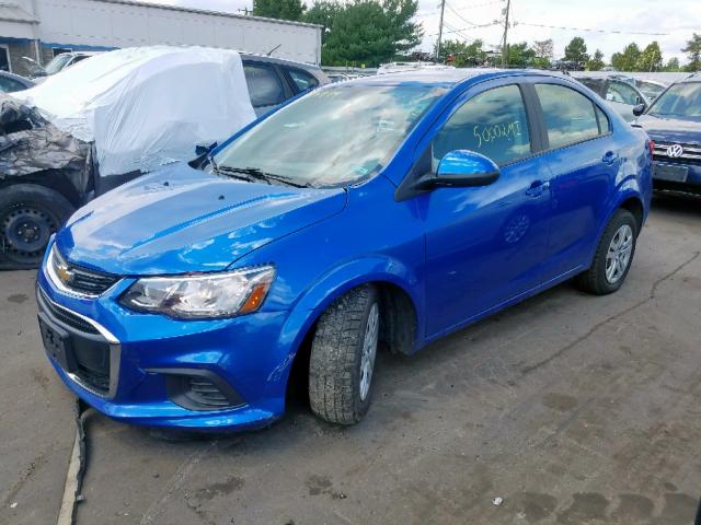 1G1JB5SG8H4121104 - 2017 CHEVROLET SONIC LS 蓝色 照片 2