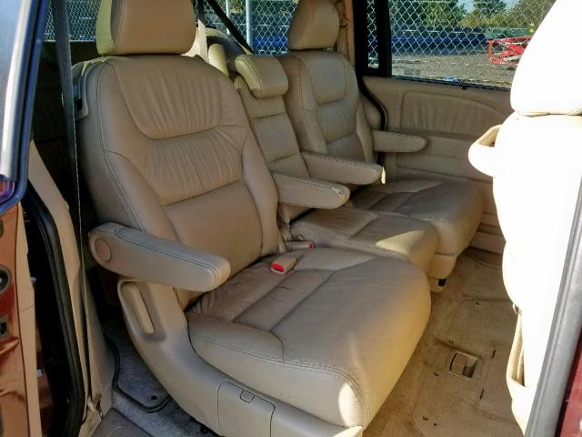 5FNRL38667B418406 - 2007 HONDA ODYSSEY EX BURGUNDY photo 6