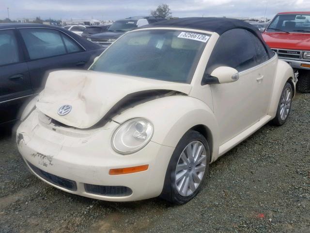 3VWRF31Y58M408043 - 2008 VOLKSWAGEN NEW BEETLE Weiß Foto 2