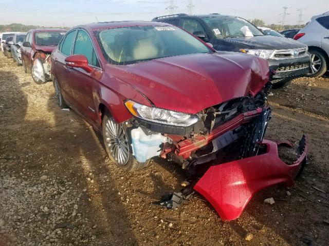 3FA6P0RU5ER218962 - 2014 FORD FUSION TIT RED photo 1