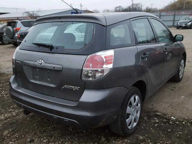 2T1KR32E55C405549 - 2005 TOYOTA MATRIX GRAY photo 4