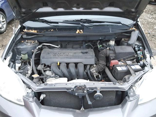2T1KR32E55C405549 - 2005 TOYOTA MATRIX GRAY photo 7