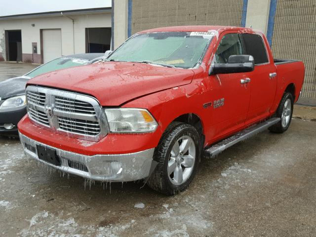 1C6RR7LM5FS595159 - 2015 RAM 1500 SLT წითელი ფოტო 2